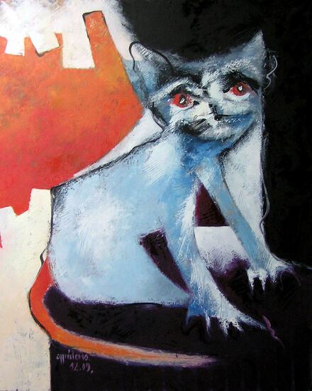 Photo de l'oeuvre 739 - Le chat bleu