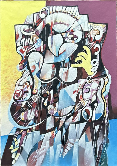 Photo de l'oeuvre 1157 - Une violoniste à la main jaune
