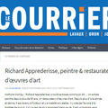 Richard Apprederisse, peintre & restaurateur d’œuvres d’art - Le courrier 2016