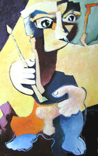 730 - Un artiste peintre fatigué