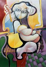 1056 - Violoniste à sa fenêtre