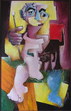 731 - Un artiste peintre en pleine forme