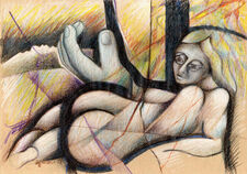 960- Nu couché de dos