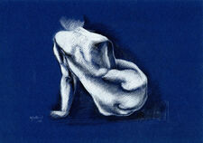 956 - Nu assis de dos