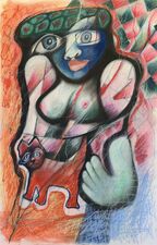 1035 - Personnage au chat rouge